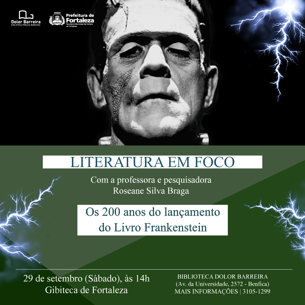 Arte da divulgação do projeto literatura em foco