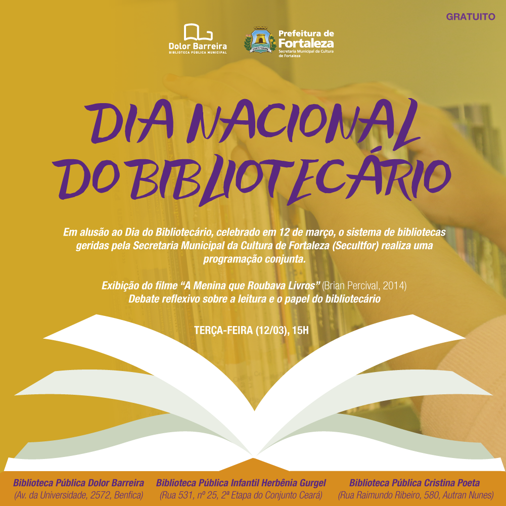 Arte do Dia Nacional do Bibliotecário