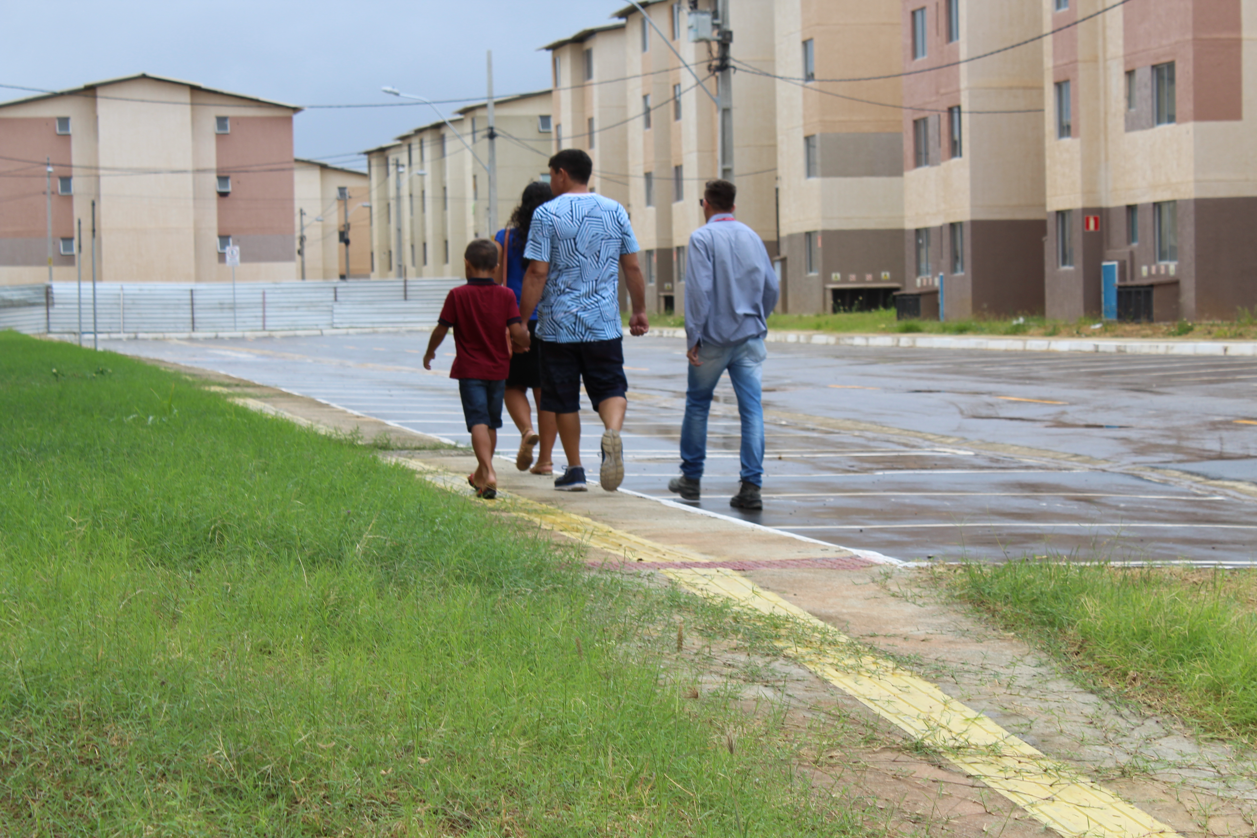 No loteamento as famílias ficam sabendo o endereço exato onde vão morar