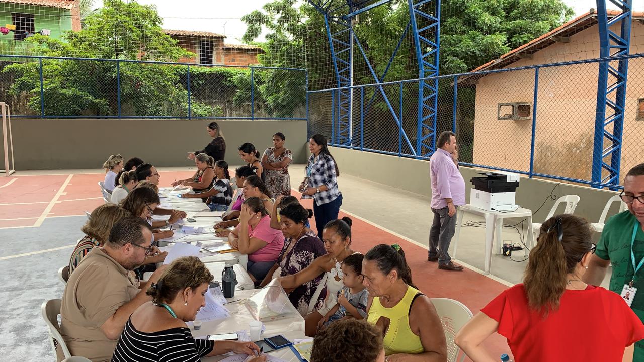 O primeiro atendimento na Escola Dom Helder Câmara