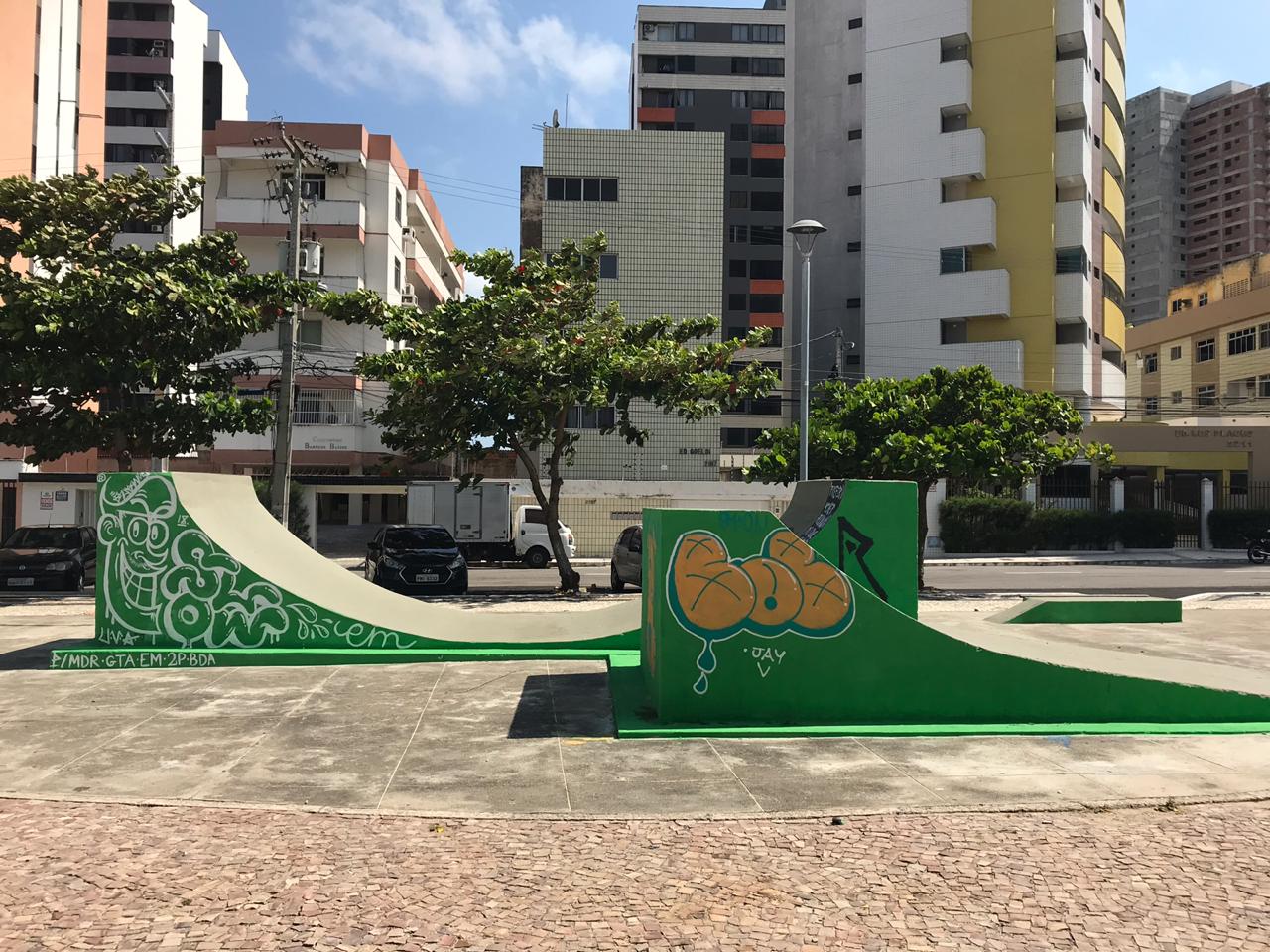 Pista de skate completamente revitalizada.