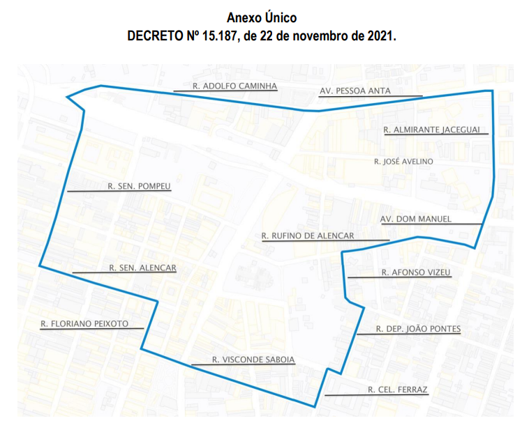 mapa da josé avelino e entorno