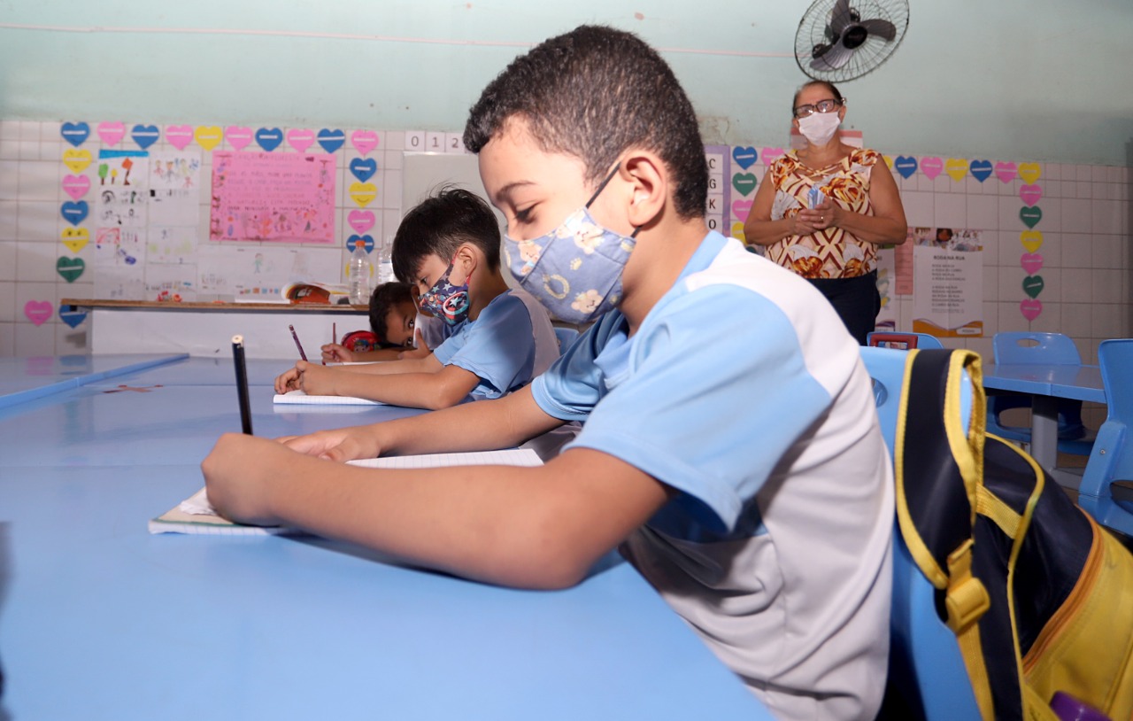 Alunos da Rede Municipal em sala de aula