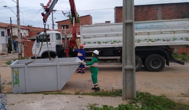 Os equipamentos servirão para acondicionar o lixo