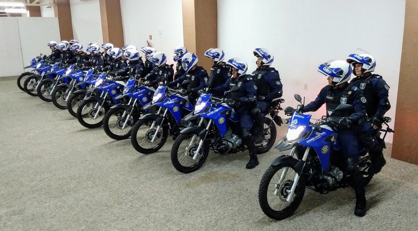 Guardas Municipais em encerramento de Curso de Motopatrulhamento