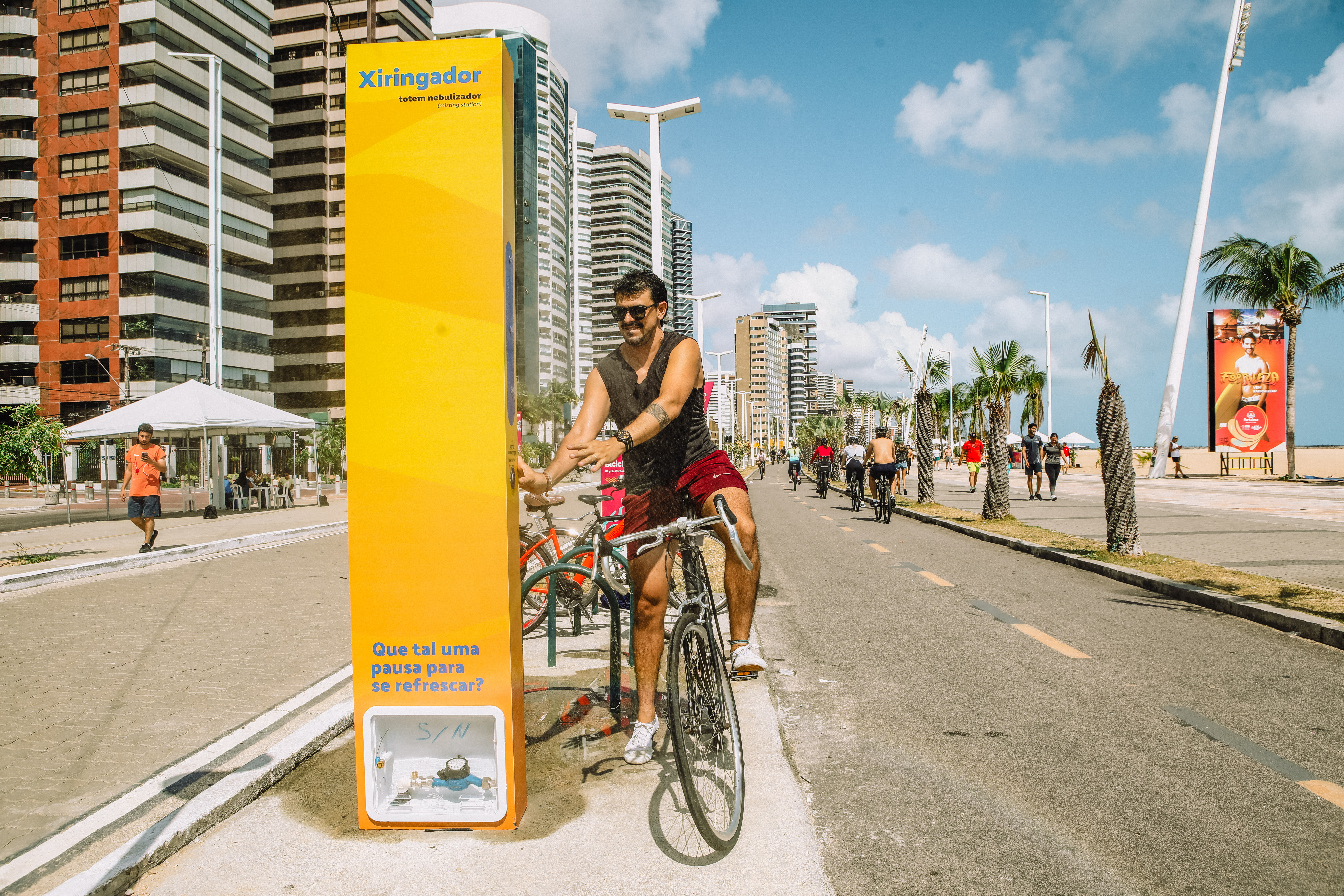 xiringador, equipamento de borrifa água