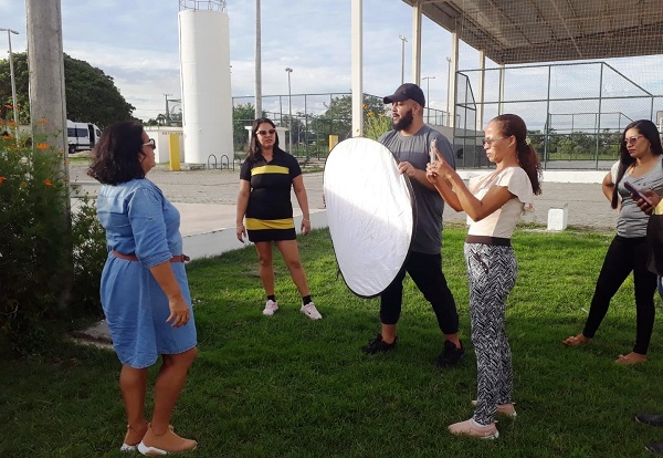 Alunos em campo